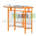 Przystanek HAPE 07 aluminiowy ściany poliwęglan komorowy