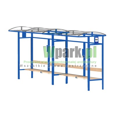 Przystanek HAPE 11 aluminiowy ściany poliwęglan komorowy