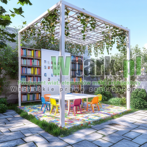 Wiata edukacyjne, altany szkolna – klasa pod chmurką 02