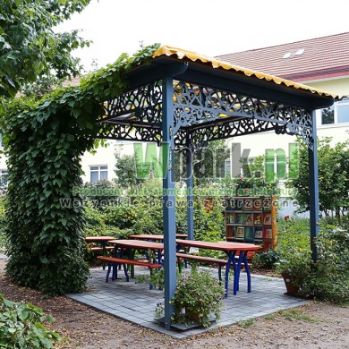Wiata edukacyjne, altany szkolna – klasa pod chmurką 06