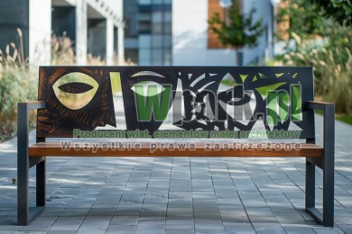 Ławka miejska, ławka parkowa design 03