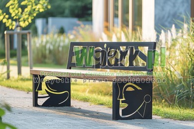 Ławka miejska, ławka parkowa design 05
