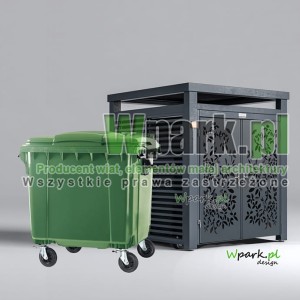 Osłona śmietnikowa BOKS DELUX z aluminium 
