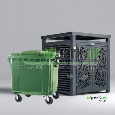 Osłona śmietnikowa BOKS DELUX z aluminium 