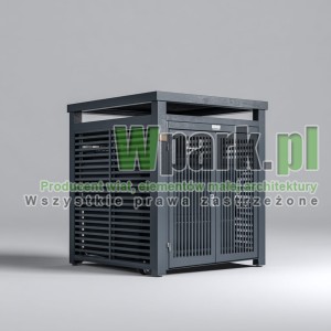 Osłona śmietnikowa BOKS DELUX 02 z aluminium