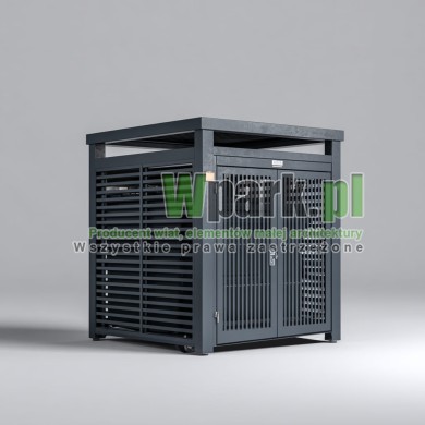 Osłona śmietnikowa BOKS DELUX 02 z aluminium