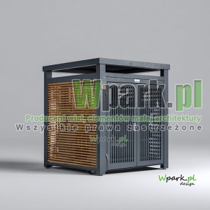 Osłona śmietnikowa BOKS DELUX 03 z aluminium