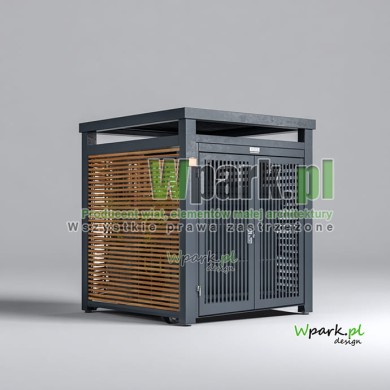 Osłona śmietnikowa BOKS DELUX 03 z aluminium