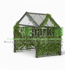 Wiata na rowery HOME - na 8 rowerów  z siatką na rośliny