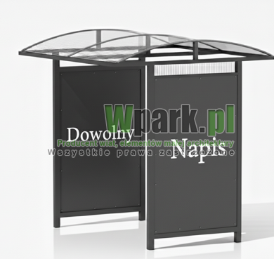 Wiata na rowery HAPE 12 - na 6 rowerów  dowolna grafika lub napis