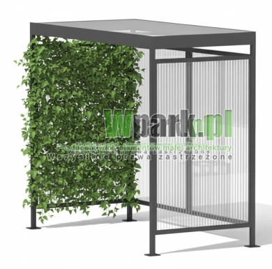 Wiata MINI zielona z kratami na rośliny 