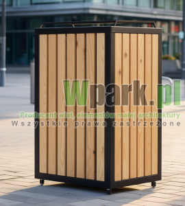 Kosz miejski 10 drewno
