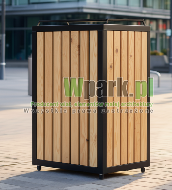 Kosz miejski 10 drewno