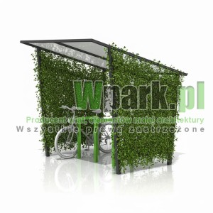 Wiata na rowery SWED 01 - na 6 rowerów ZIELONA