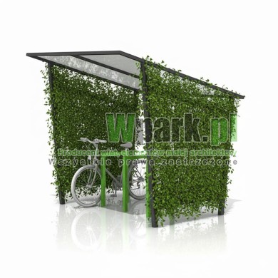Wiata na rowery SWED 01 - na 6 rowerów ZIELONA