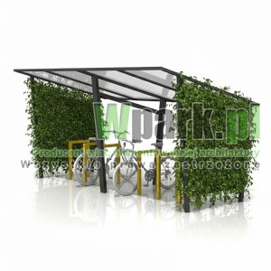 Wiata na rowery SWED 01 - na 12 rowerów ZIELONA