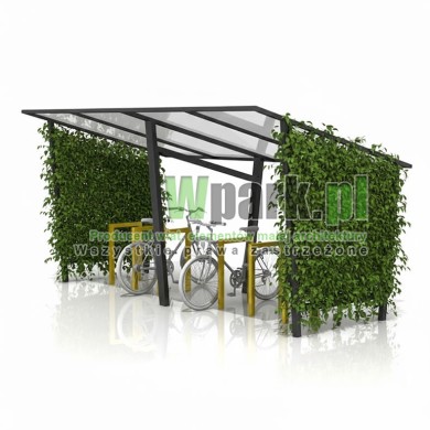 Wiata na rowery SWED 01 - na 12 rowerów ZIELONA