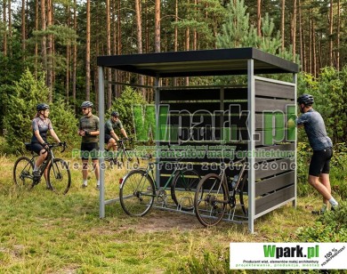Wiata rowerowa MINI PALEPA 04 na 5 rowerów
