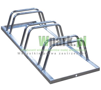 Stojak rowerowy stalowy ocynk na 3 stanowiska (kod:3027/3/S/P)