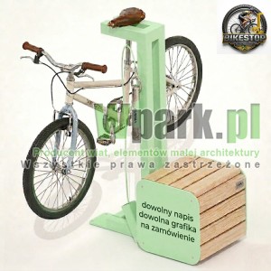 Stacja naprawy rowerów BikeStop linia MODE 02 DOWLONY NAPIS