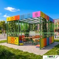 Wiata edukacyjna, altana szkolna – klasa pod chmurką 07