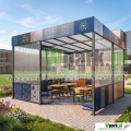 Wiata edukacyjna, altana szkolna – klasa pod chmurką 08