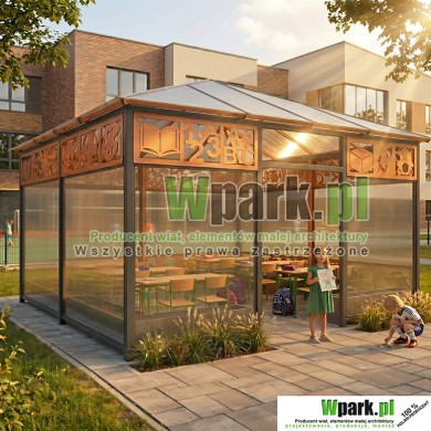 Wiata edukacyjna, altana szkolna – klasa pod chmurką 11