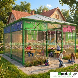 Wiata edukacyjna, altana szkolna – klasa pod chmurką 12