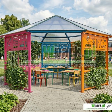 Wiata edukacyjna, altana szkolna – klasa pod chmurką 13