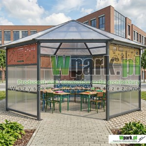Wiata edukacyjna, altana szkolna – klasa pod chmurką 14