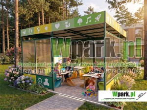 Wiata edukacyjna, altana szkolna – klasa pod chmurką 09