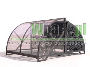 Wiata na rowery ZÓŁW elegancki 02 na 5 rowerów