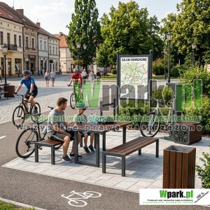 Miejsce odpoczynku rowerzystów