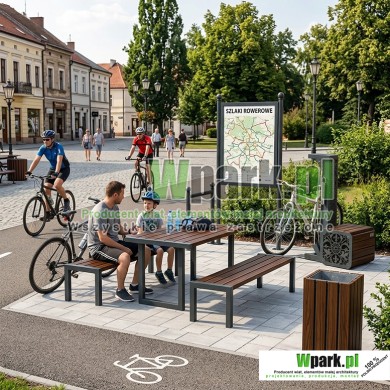 Miejsce odpoczynku rowerzystów