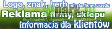 Tabliczka reklamowa z grafiką/reklamą  firmy, urzędu, sklepu 93 na 25 cm - projekt graficzny w cenie