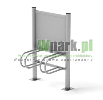 Stojak  rowerowy aluminiowy na 2 stanowiska (kod:3060/2R/A/PW)