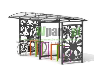 Wiata na rowery SZKOLNA 10 - na 12 rowerów