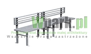 Ławka PUZL 01 ocynkowana dł siedziska 2400 mm