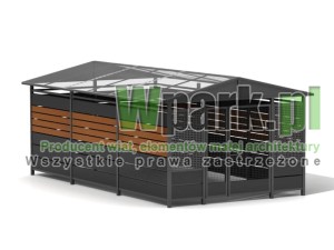 Wiata śmietnikowa TRIO 03