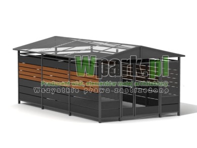 Wiata śmietnikowa TRIO 03