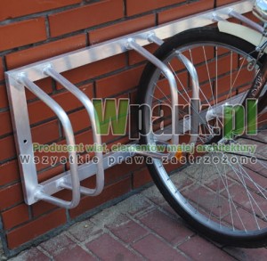 Stojak aluminiowy ścienny na 15 stanowisk (kod:3010/15/A/S)