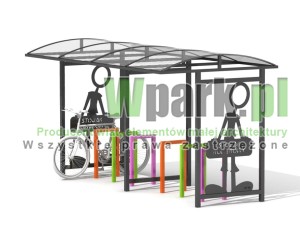Wiata na rowery SZKOLNA 09 - na 12 rowerów