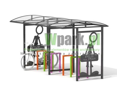 Wiata na rowery SZKOLNA 09 - na 12 rowerów