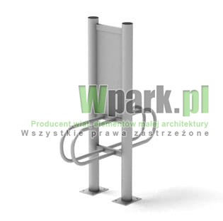 Stojak  rowerowy aluminiowy na 2 stanowiska (kod:3060/2PR/A/PW)