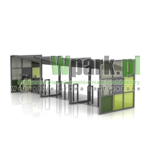 Wiata na rowery PUZL 03  - na 18 rowerów