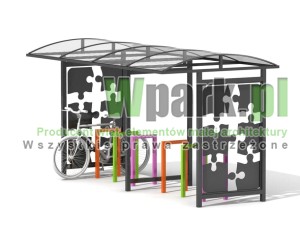 Wiata na rowery SZKOLNA 12 - na 12 rowerów