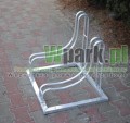 Stojak rowerowy bocian aluminiowy na 2 stanowiska (kod:3033/2/A/P)