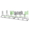 Stojak 45 stopni aluminiowy na 18 stanowisk (kod:3044/18/A/P)