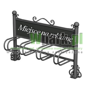 Stojak rowerowy stalowy na 4 stanowiska (kod:DECOR01/4R/S/PW)