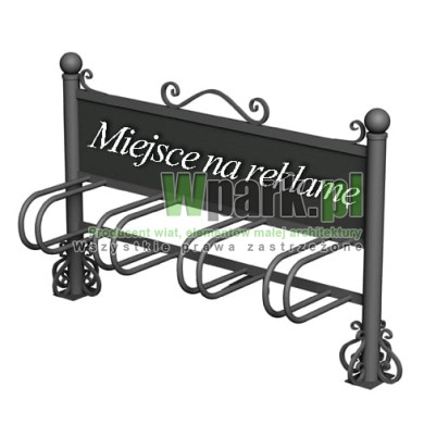Stojak rowerowy stalowy na 4 stanowiska (kod:DECOR01/4R/S/PW)